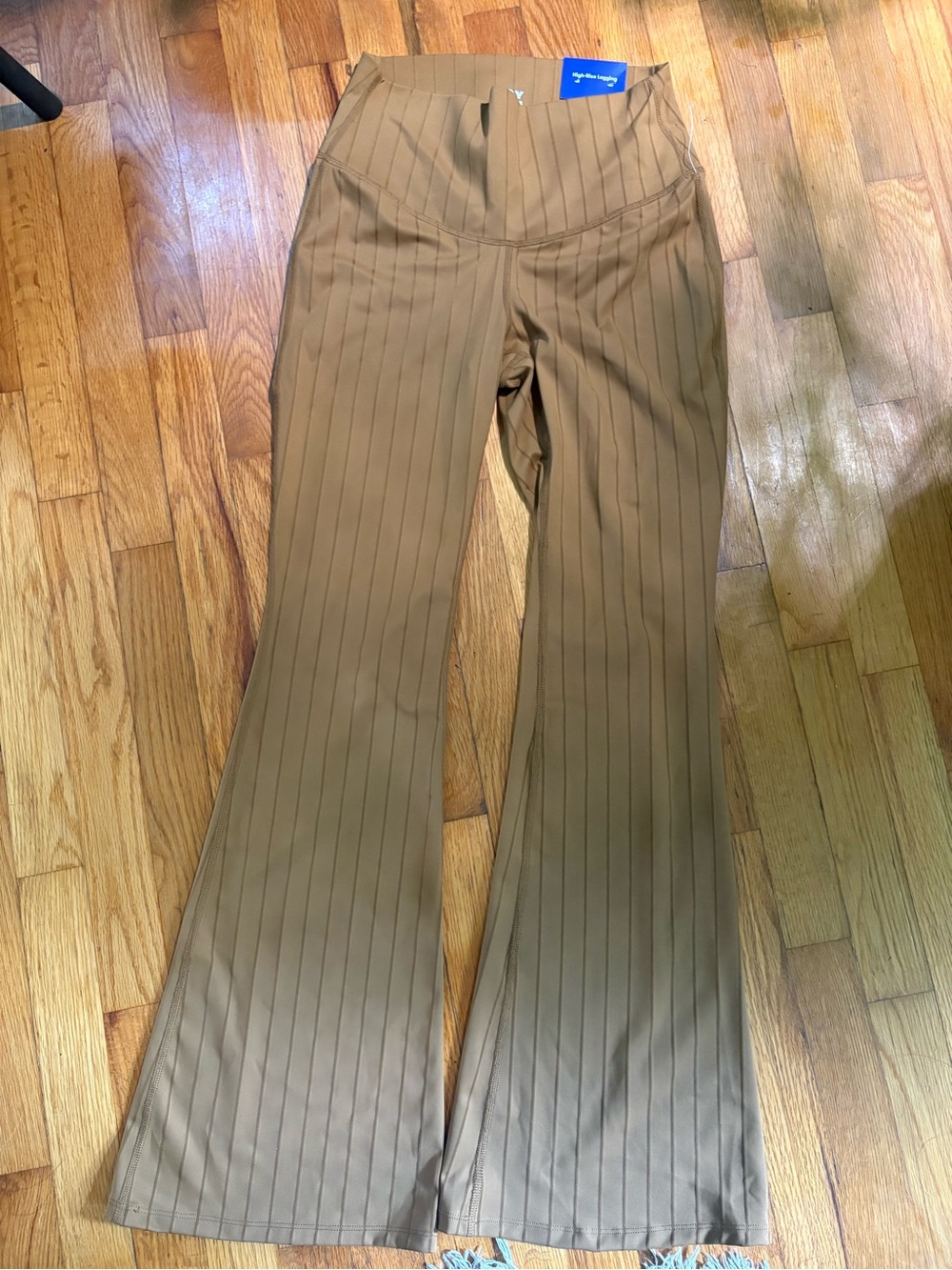 JoyLab Brown Pinstripe Two-Piece Active Set - Picture 9 of 10